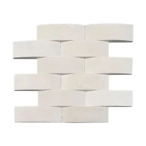 Stone Wall Limestone B Weave Interlock Honed (Pkt 12) Honed by Beaumont Tiles, a Natural Stone Tiles for sale on Style Sourcebook