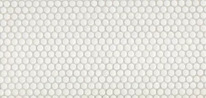 Mono Penny Round White Matt Mosaic Tile by Beaumont Tiles, a Mosaic Tiles for sale on Style Sourcebook