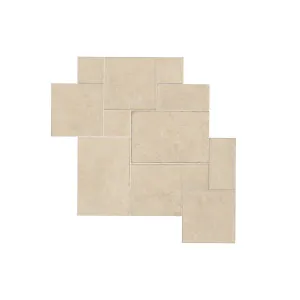 Pierre Beige Limestone Extra Textured French Pattern Tile by Beaumont Tiles, a Porcelain Tiles for sale on Style Sourcebook