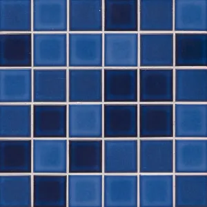 Swimmer Blended Blue Gloss Mosaic Tile by Beaumont Tiles, a Mosaic Tiles for sale on Style Sourcebook