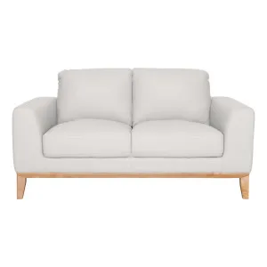 Dante 2 Seater Sofa in Leather Pure White by OZ Design, a Sofas for sale on Style Sourcebook