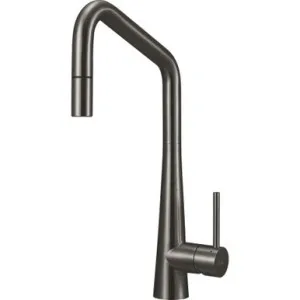 Essente Square Gooseneck Pull-Out Sink Mixer | Made From Gunmetal By Oliveri by Oliveri, a Kitchen Taps & Mixers for sale on Style Sourcebook