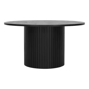 Gabino Round Dining Table 150cm in Black by OzDesignFurniture, a Dining Tables for sale on Style Sourcebook