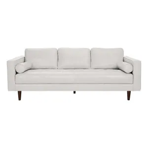 Kobe 3 Seater Sofa in Leather Pure White by OzDesignFurniture, a Sofas for sale on Style Sourcebook