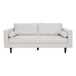 Kobe 2.5 Seater Sofa in Leather Pure White by OzDesignFurniture, a Sofas for sale on Style Sourcebook