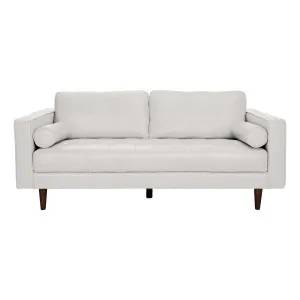 Kobe 2.5 Seater Sofa in Leather Pure White by OZ Design, a Sofas for sale on Style Sourcebook