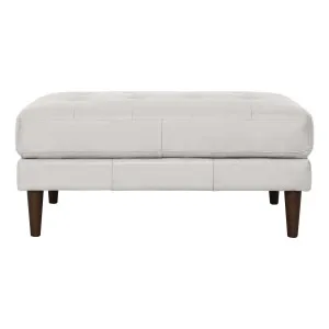 Kobe Ottoman in Leather Pure White by OzDesignFurniture, a Ottomans for sale on Style Sourcebook