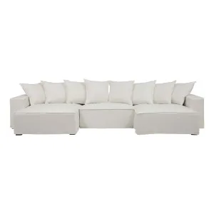 Loft Double Chaise Modular Sofa in Faye White by OzDesignFurniture, a Sofas for sale on Style Sourcebook