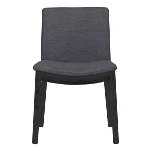 Everest Dining Chair in Grey Fabric / Black by OzDesignFurniture, a Dining Chairs for sale on Style Sourcebook