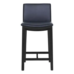 Everest Bar Chair in Leather Black / Black by OzDesignFurniture, a Bar Stools for sale on Style Sourcebook