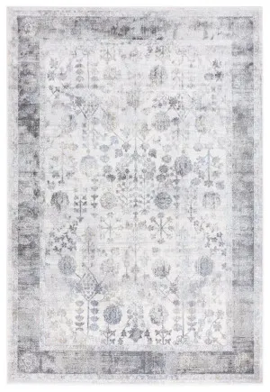 Harper Grey And Cream Faded Motif Rug by Miss Amara, a Persian Rugs for sale on Style Sourcebook