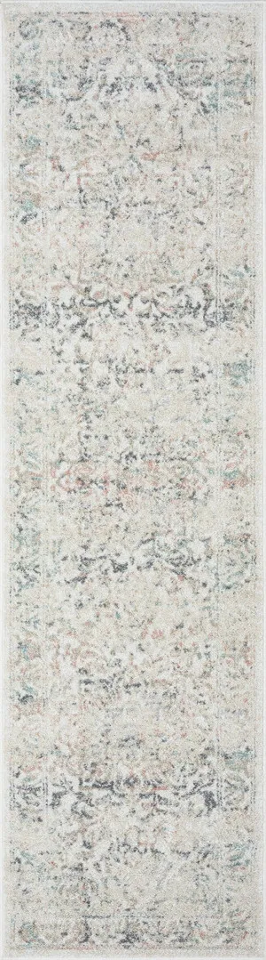 Elouise Cream And Grey Multi-Colour Traditional Floral Runner Rug by Miss Amara, a Persian Rugs for sale on Style Sourcebook