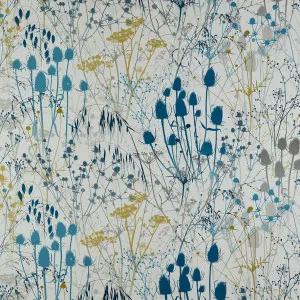 Summer Border Blue by Ashley Wilde - Clarissa Hulse, a Fabrics for sale on Style Sourcebook