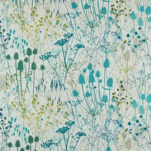 Summer Border Verdigris by Ashley Wilde - Clarissa Hulse, a Fabrics for sale on Style Sourcebook