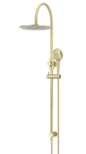 MEIR TIGER BRONZE ROUND GOOSENECK SHOWER SET WITH 300MM ROSE, THREE-FUNCTION HAND SHOWER by Meir, a Shower Heads & Mixers for sale on Style Sourcebook