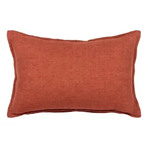 Dolce Feather Fill Cushion 55x35cm in Brick by OzDesignFurniture, a Cushions, Decorative Pillows for sale on Style Sourcebook