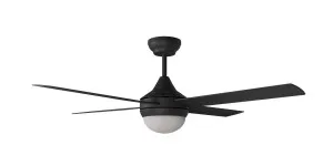 Calibo Kestrel 48" (1220mm) Indoor/Outdoor DC Ceiling Fan with 2x E27 Light & Remote Black by Calibo, a Ceiling Fans for sale on Style Sourcebook