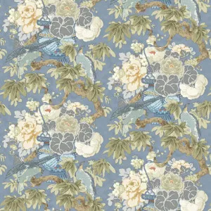 LF2126C The Royal Garden 4 Cornflower by Linwood, a Fabrics for sale on Style Sourcebook