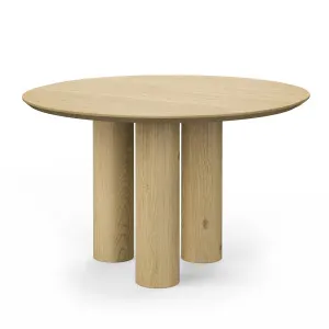 Pila Round Oak Dining Table, Natural by L3 Home, a Dining Tables for sale on Style Sourcebook
