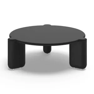 Nobu Round Concrete Coffee Table, Black by L3 Home, a Coffee Table for sale on Style Sourcebook
