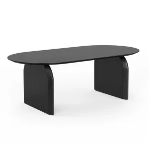 Arco 200cm Oval Oak Dining Table, Black by L3 Home, a Dining Tables for sale on Style Sourcebook