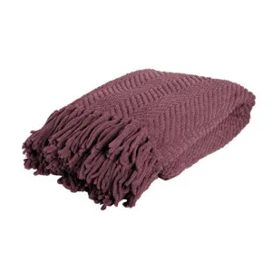 J.Elliot Louie Grape Throw by null, a Throws for sale on Style Sourcebook