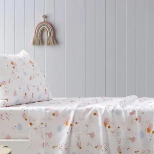 Happy Kids Unicorn Printed Microfibre Sheet Set by null, a Sheets for sale on Style Sourcebook