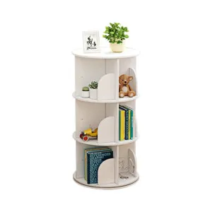 White Wooden Circular 360Ôø?Ôø? Rotating Bookshelf Display Storage Stand(3 Layers) by Kid Topia, a Kids Storage & Toy Boxes for sale on Style Sourcebook