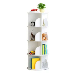 White Wooden Circular 360Ôø?Ôø? Rotating Bookshelf Display Storage Stand(4 Layers) by Kid Topia, a Kids Storage & Toy Boxes for sale on Style Sourcebook
