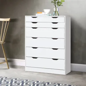 Artiss 6 Chest of Drawers - MYLA White by Kid Topia, a Kids Storage & Toy Boxes for sale on Style Sourcebook