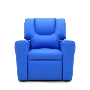 Blue Kids push back recliner chair with cup holder by Kid Topia, a Kids Sofas & Chairs for sale on Style Sourcebook