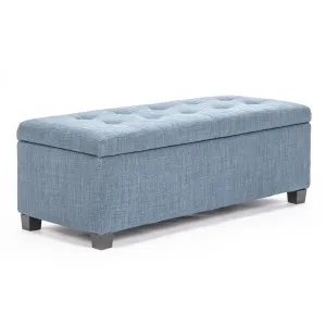 La Bella Light Grey Blue Toy Chest Bench for Kids - Playroom Storage and Seating Solution by Kid Topia, a Kids Storage & Toy Boxes for sale on Style Sourcebook