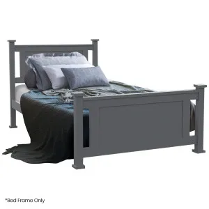 KINGSTON SLUMBER King Single Wooden Timber Bed Frame, Grey by Kid Topia, a Kids Beds & Bunks for sale on Style Sourcebook