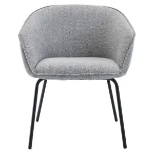Halo Fabric Dining Armchair, Grey by Life Interiors, a Dining Chairs for sale on Style Sourcebook
