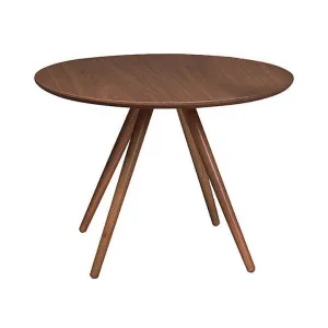 Coco Wooden Round Dining Table, 90cm, Walnut by Life Interiors, a Dining Tables for sale on Style Sourcebook
