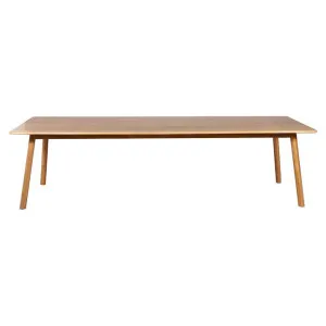 Finland American Oak Timber Dining Table, 280cm, Oak by Life Interiors, a Dining Tables for sale on Style Sourcebook