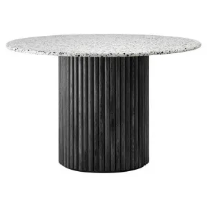 Cosmos Round Dining Table, 105cm, Terrazzo / Black by Life Interiors, a Dining Tables for sale on Style Sourcebook