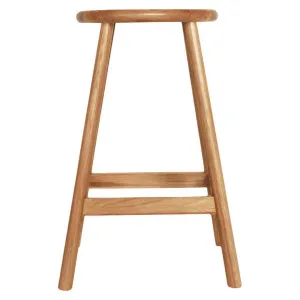 Finland American Oak Timber Round Counter Stool, Oak by Life Interiors, a Bar Stools for sale on Style Sourcebook
