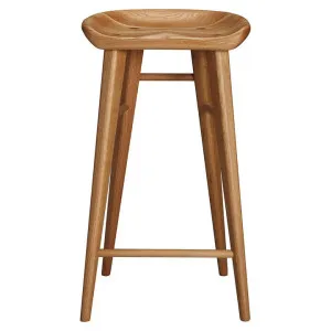 Taburet American White Oak Timber Saddle Counter Stool, Oak by Life Interiors, a Bar Stools for sale on Style Sourcebook
