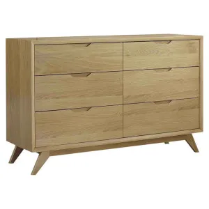 Jude Wooden 6 Drawer Dresser, Oak by Life Interiors, a Dressers & Chests of Drawers for sale on Style Sourcebook
