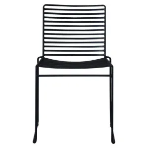 Studio Wire Indoor / Outdoor Dining Chair, Black by Life Interiors, a Dining Chairs for sale on Style Sourcebook