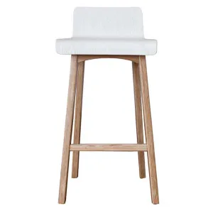 Marina Timber Counter Stool, White / Natural by Life Interiors, a Bar Stools for sale on Style Sourcebook