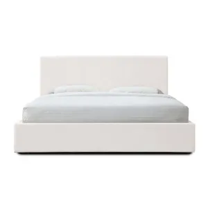 Dane Fabric Platform Bed, King, Cream by Life Interiors, a Beds & Bed Frames for sale on Style Sourcebook