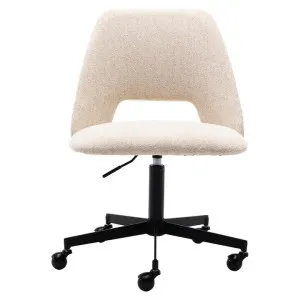 Belmont Fabric Office Chair, Cream / Black by Life Interiors, a Chairs for sale on Style Sourcebook