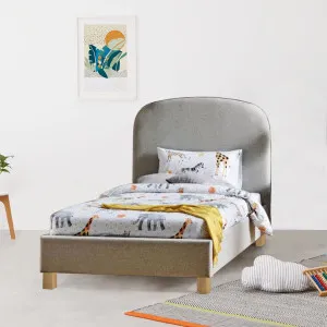 Bambino Kids Child King Single Bed Fabric Upholstered Children Kid Timber Frame by Kid Topia, a Kids Beds & Bunks for sale on Style Sourcebook
