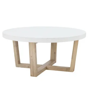 Nova Coffee Table Acacia & White Concrete by James Lane, a Coffee Table for sale on Style Sourcebook