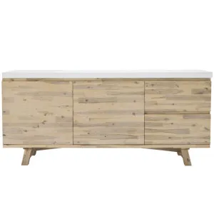 Nova Buffet Acacia & White Concrete - 190cm by James Lane, a Sideboards, Buffets & Trolleys for sale on Style Sourcebook