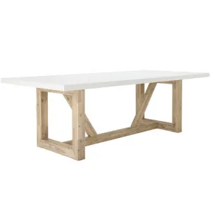Nova Polished White Concrete Dining Table by James Lane, a Dining Tables for sale on Style Sourcebook