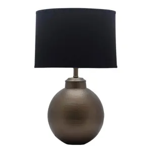 Dymples Hammered Metal Base Table Lamp by Tantra, a Table & Bedside Lamps for sale on Style Sourcebook