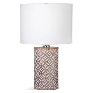 Batik Mango Wood Base Table Lamp by Tantra, a Table & Bedside Lamps for sale on Style Sourcebook